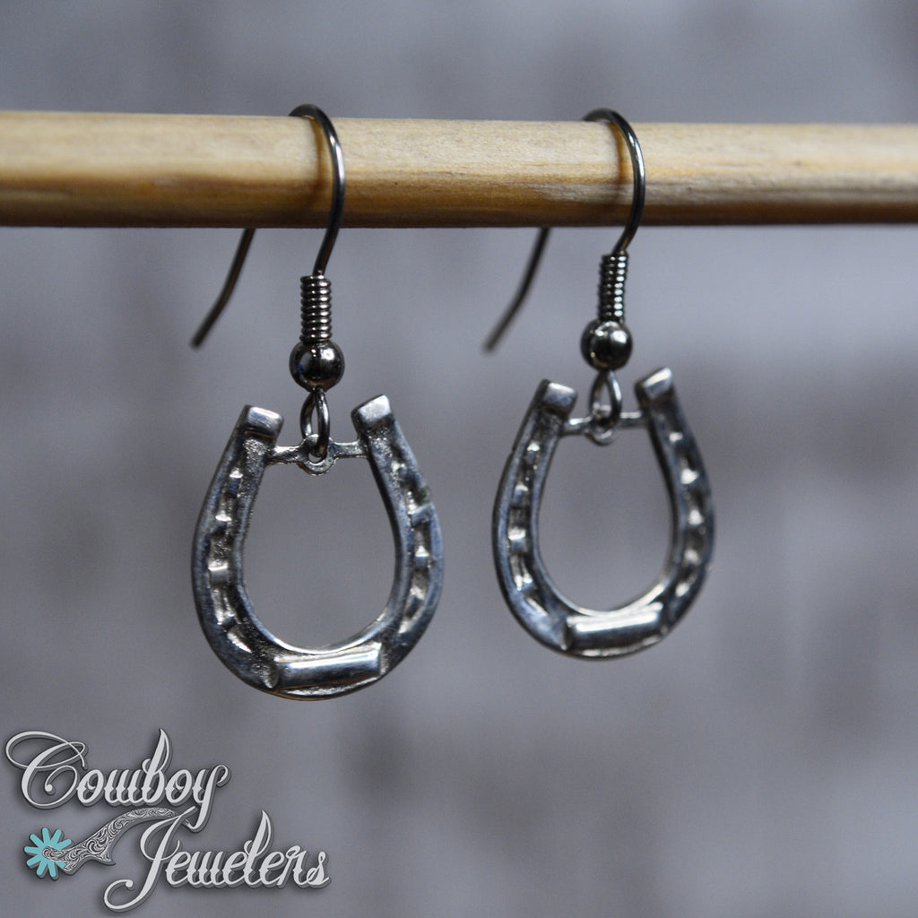 103 - Horseshoe dangle earrings