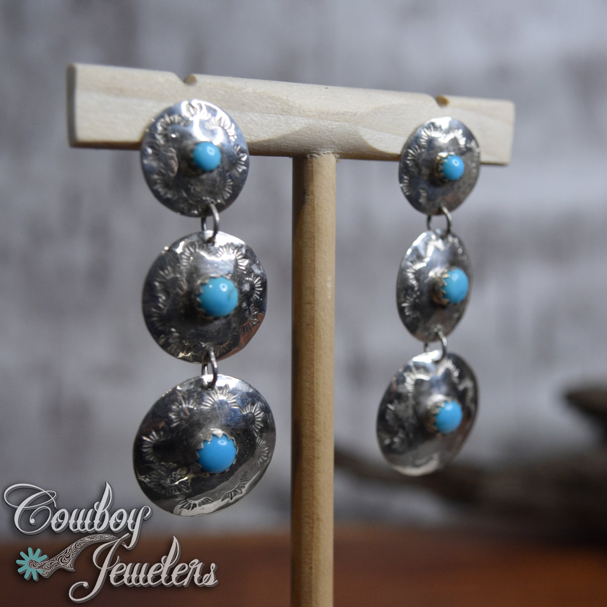 105 - Concho chandelier earrings