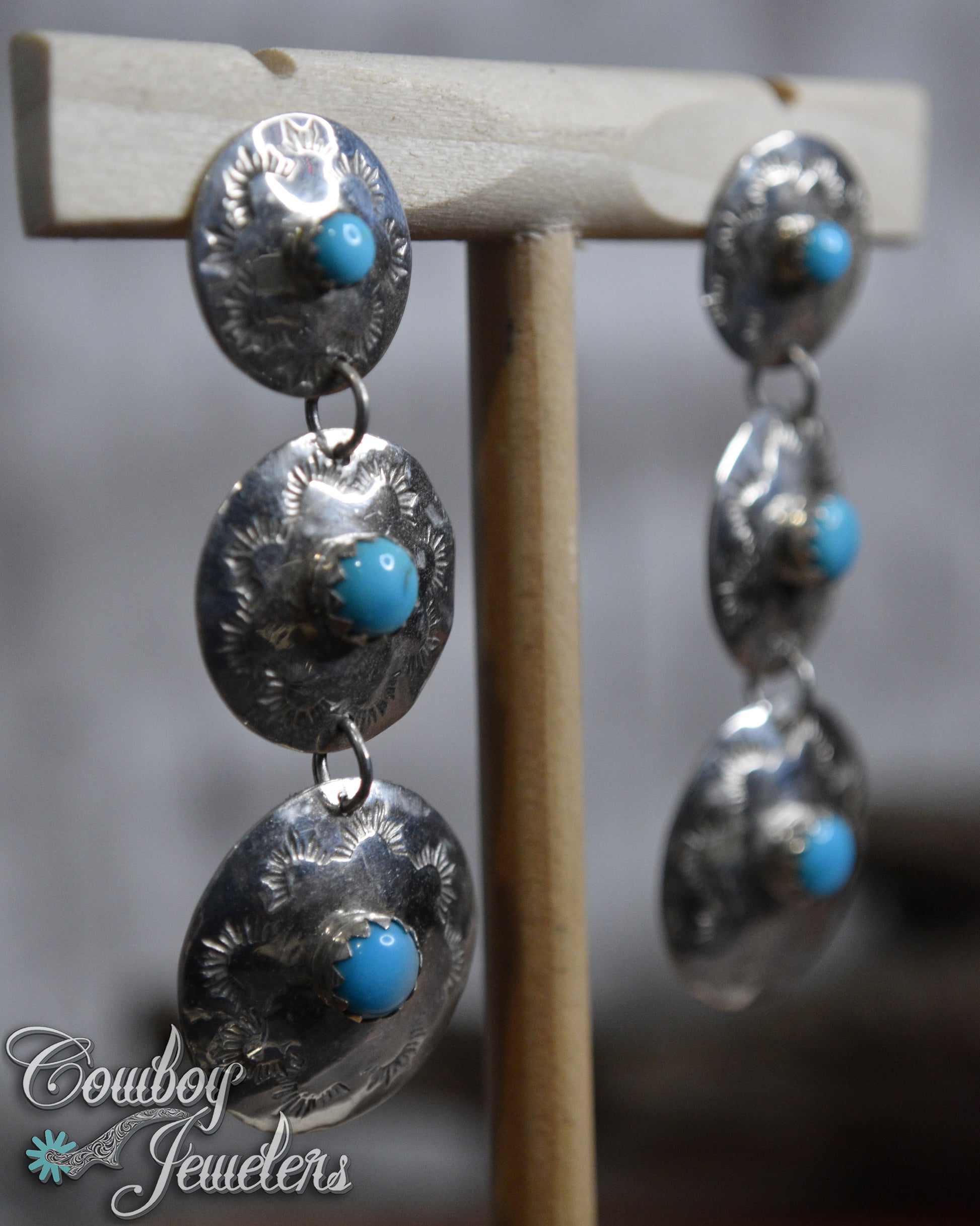 105 - Concho chandelier earrings
