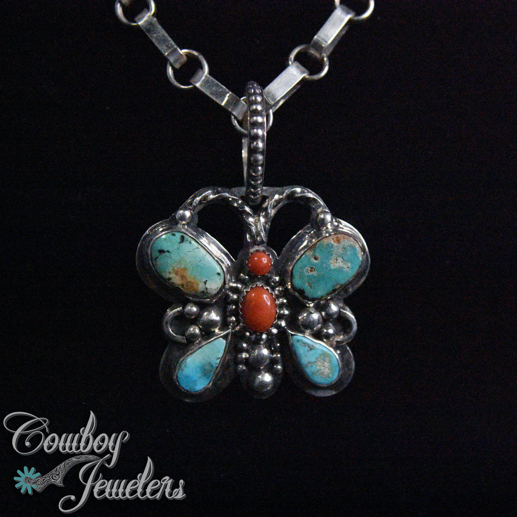 201  Sterling silver .925 Butterfly Pendant