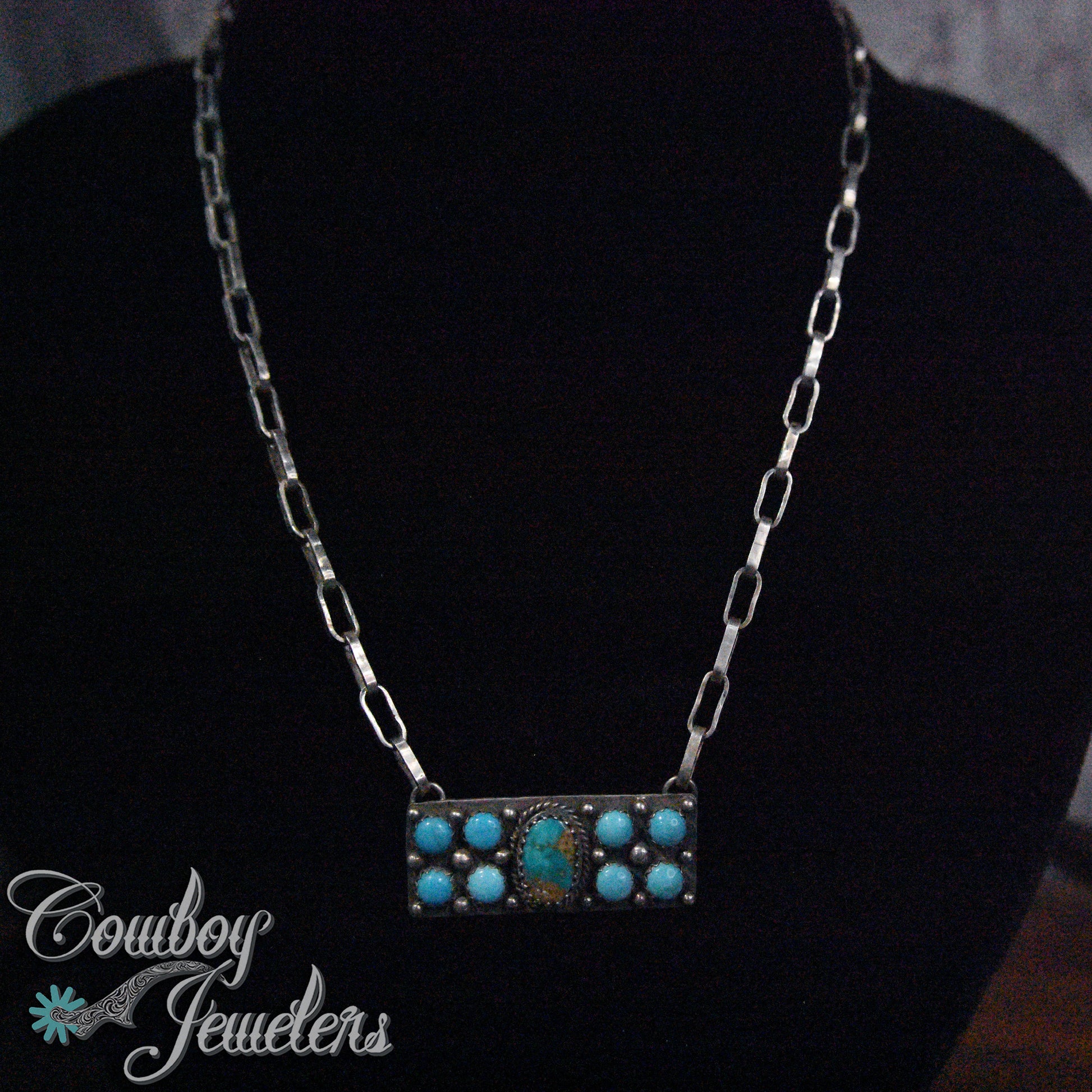 202 - Turquoise bar necklace