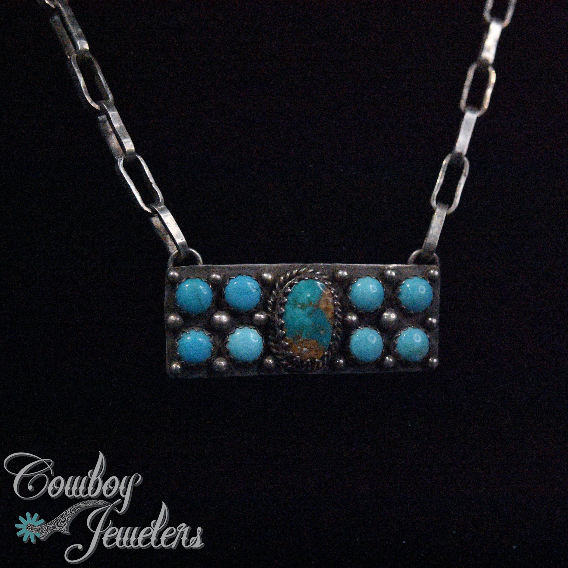 202 - Turquoise bar necklace