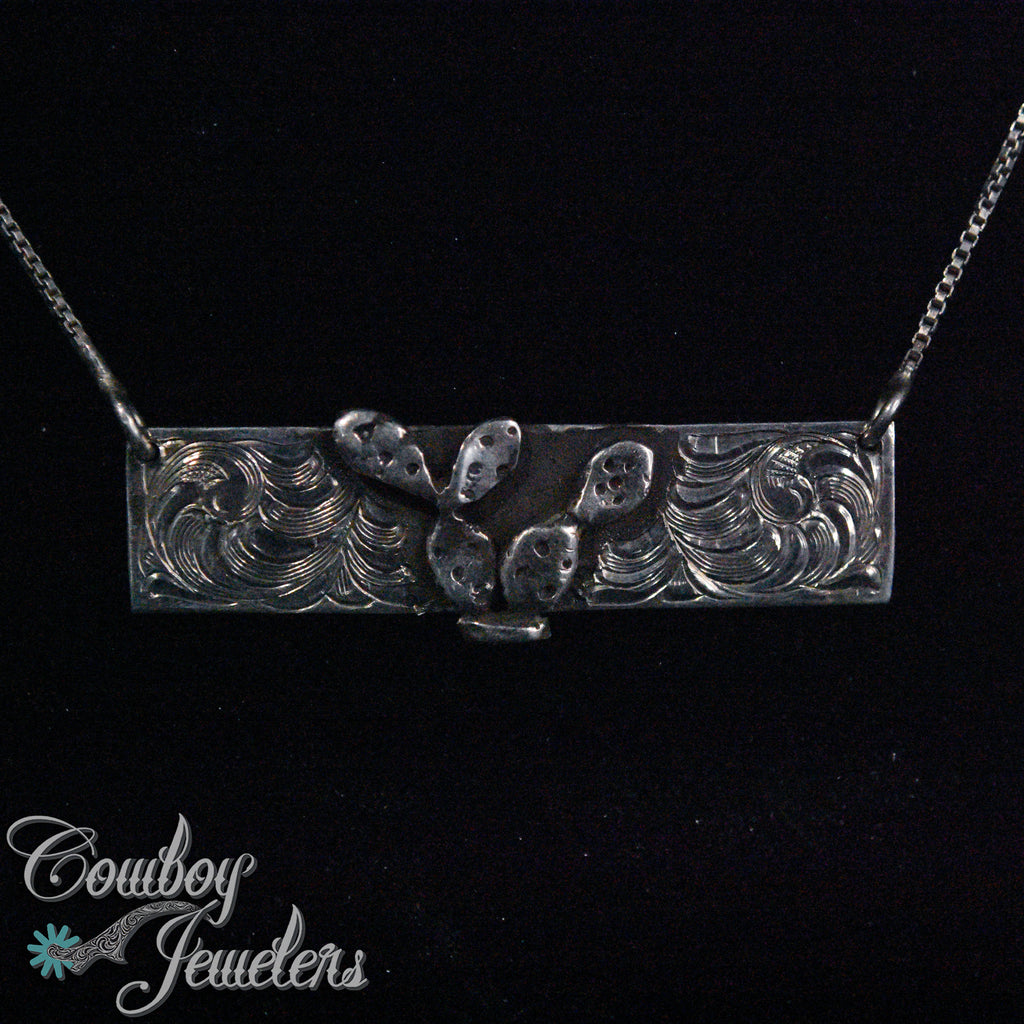 207 -  Cactus bar necklace