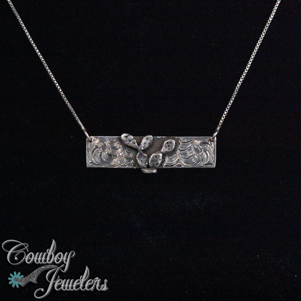 207 -  Cactus bar necklace