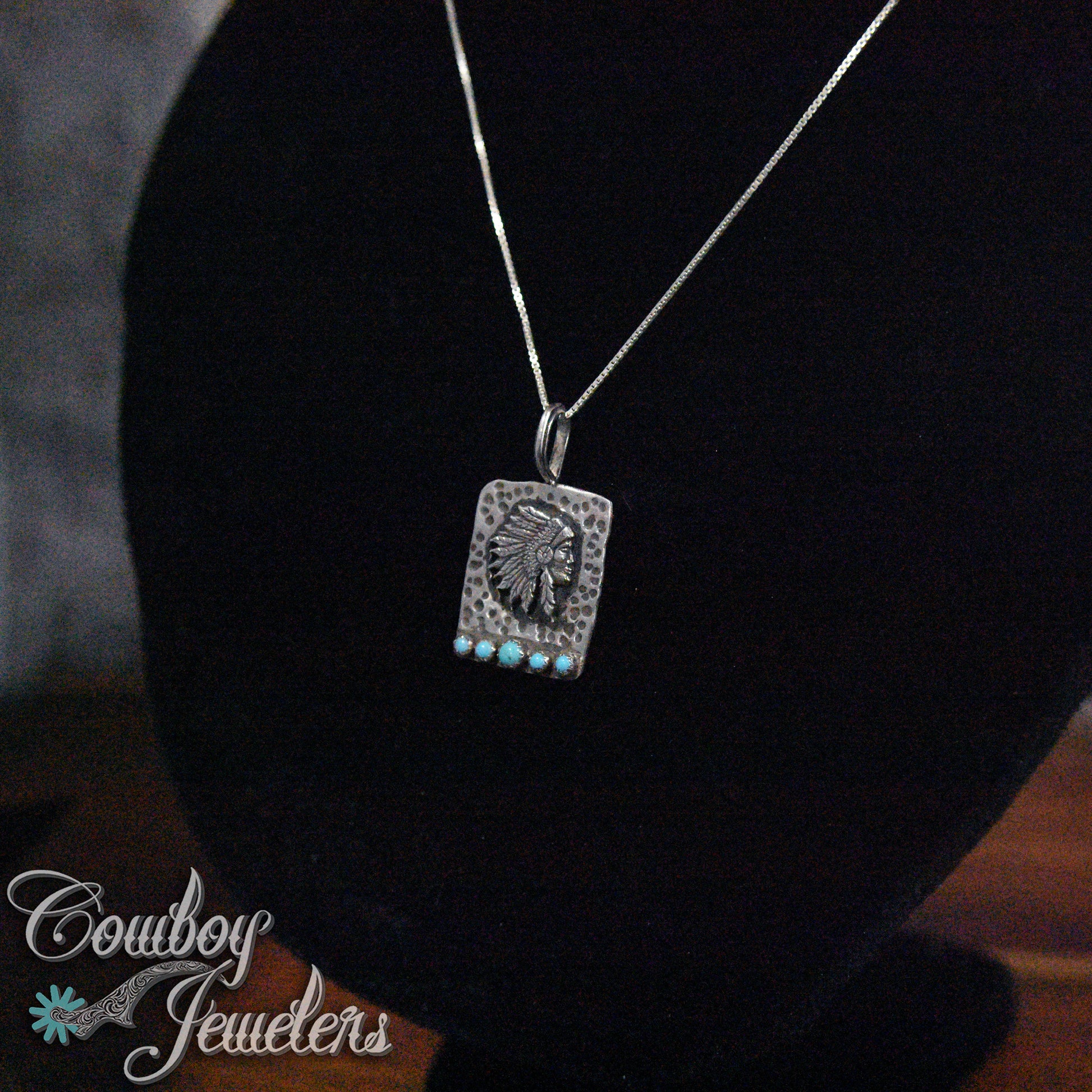 210 - Indian head pendant