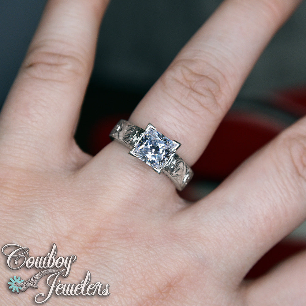 5122 - Size 6 1/2 : Ready to ship, Sterling silver and CZ ring