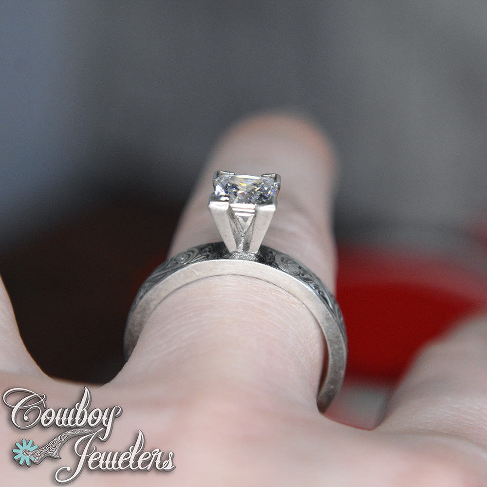 Horseshoe set - Size 8 : Ready to ship, Sterling silver antiqued ring