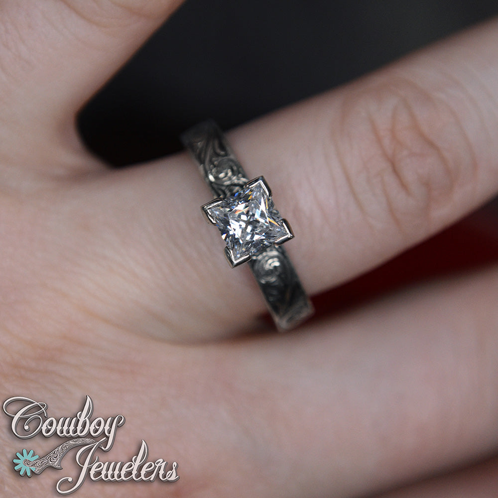 Horseshoe set - Size 8 : Ready to ship, Sterling silver antiqued ring