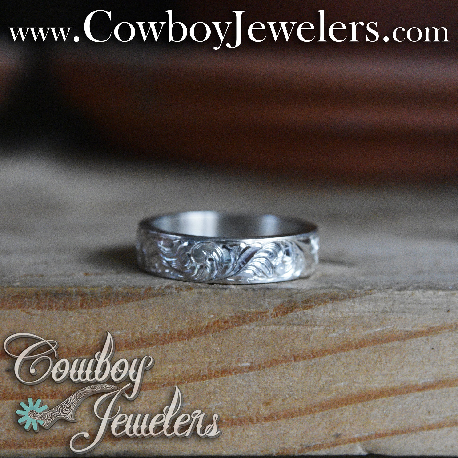 5505 5mm engraved band