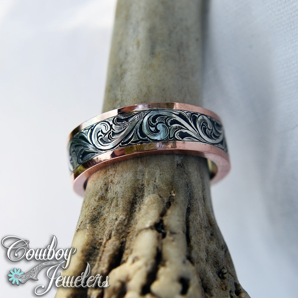 5507 rose gold and sterling band