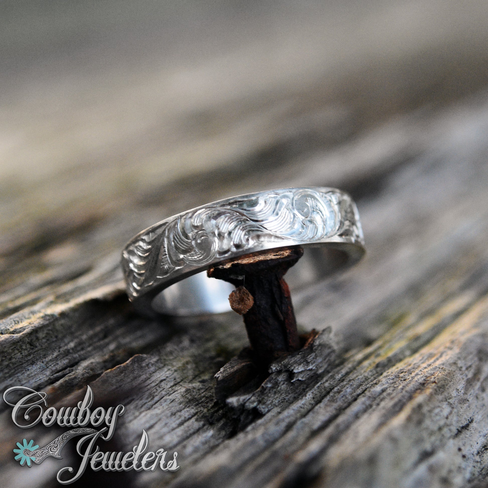 5505 5mm engraved band