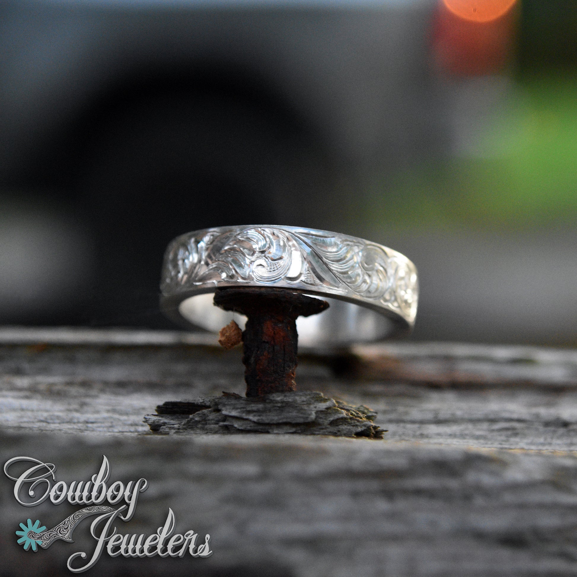 5505 5mm engraved band