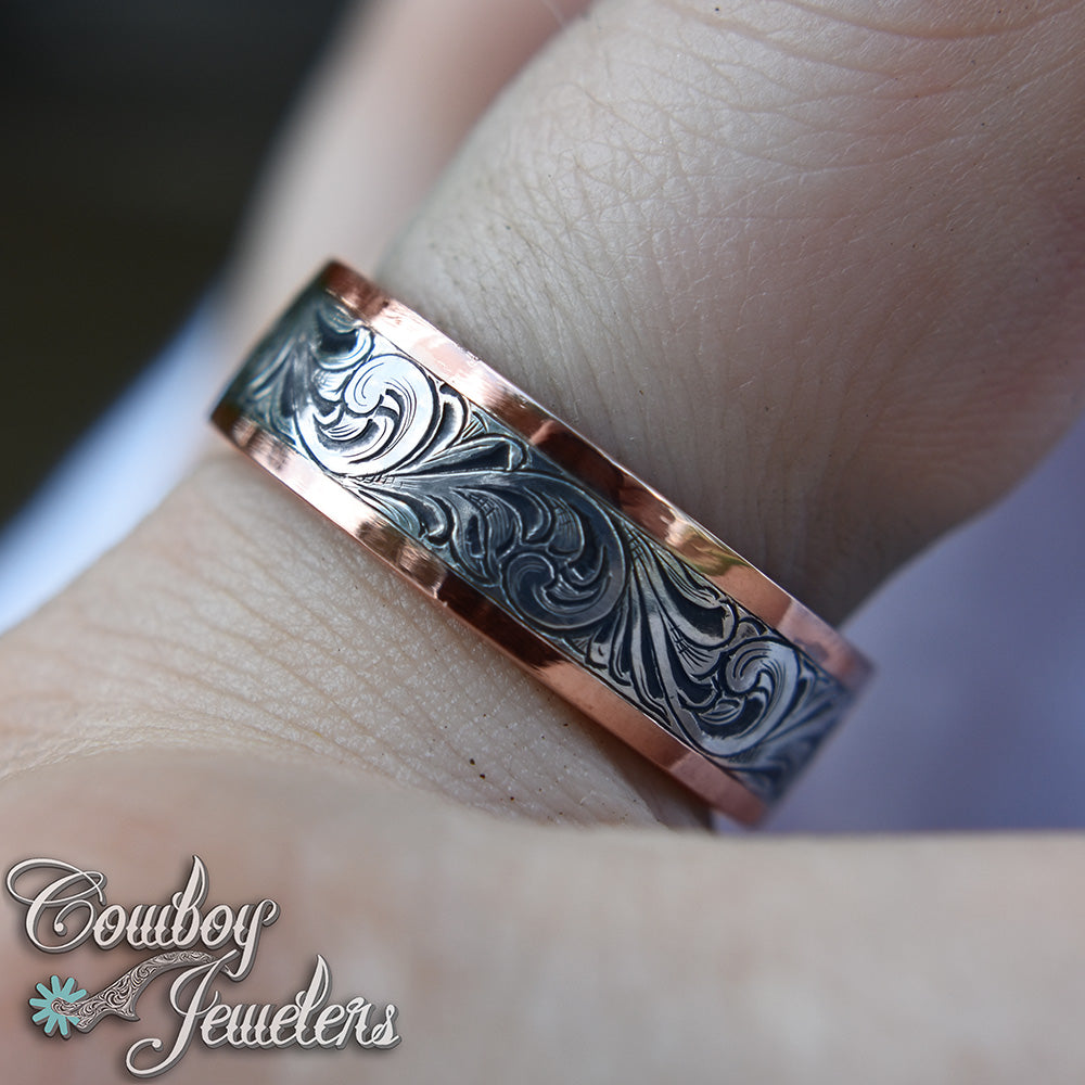 5507 rose gold and sterling band